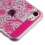 Hot Pink four-leaf Clover Candy Skin Cover