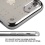 Silver Glassy SPOTS Electroplated Premium Candy Skin Cover