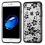 Black Glassy Hibiscus Flower SPOTS Electroplated Premium Candy Skin Cover