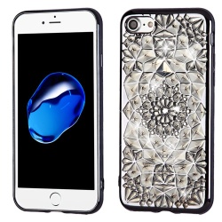 Electroplated Gray Sunflower (Transparent Clear) Diamante Candy Skin Cover