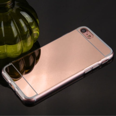 Rose Gold/Transparent Clear Gummy Cover