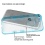 MyBat Gummy Cover - Glassy Transparent Clear / Transparent Baby Blue