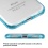 MyBat Gummy Cover - Glassy Transparent Clear / Transparent Baby Blue