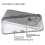 Glassy Transparent Clear/Transparent Gray Gummy Cover