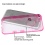 MyBat Gummy Cover - Glassy Transparent Clear / Transparent Hot Pink