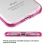 MyBat Gummy Cover - Glassy Transparent Clear / Transparent Hot Pink