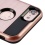 Asmyna Brushed Hybrid Protector Cover - Rose Gold / Black