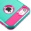 Asmyna Brushed Hybrid Protector Cover - Teal Green / Hot Pink