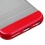 Metallic Red Frame/Transparent Brushed IceBox Hybrid Protector Cover