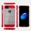 Metallic Red Frame/Transparent Brushed IceBox Hybrid Protector Cover