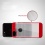 Metallic Red Frame/Transparent Brushed IceBox Hybrid Protector Cover