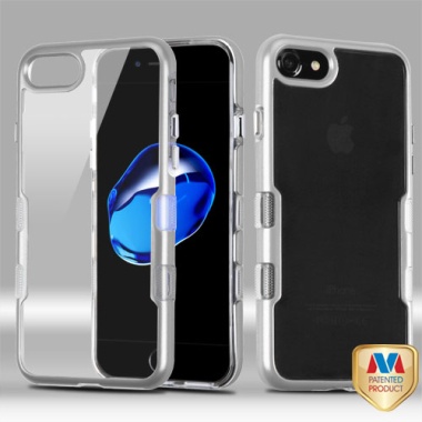 Metallic Silver/Transparent Clear TUFF Panoview Hybrid Protector Cover