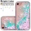 Hearts & Green Quicksand Glitter Hybrid Protector Cover