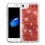 Hot Pink Polygons Quicksand Glitter Hybrid Protector Cover