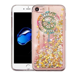 Dreamcatcher & Gold Stars Quicksand Glitter Hybrid Protector Cover