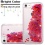 Hearts & Magenta Quicksand Glitter Hybrid Protector Cover