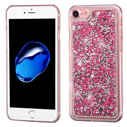 Hot Pink Mini Crystals Rhinestones Desire Back Protector Cover