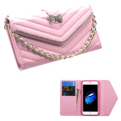 MyBat Premium Quilted MyJacket Wallet (with Bracelet) - Pink