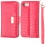 Electric Pink Crocodile-Embossed  MyJacket Wallet(PR206) -WP