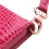 Hot Pink Crocodile-Embossed  MyJacket Wallet(PR204) -WP