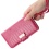 Hot Pink Crocodile-Embossed  MyJacket Wallet(PR204) -WP