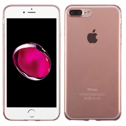 Glossy Transparent Rose Gold Candy Skin Cover