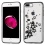 Black Glassy Spring Flowers SPOTS Electroplated Premium Candy Skin Cover