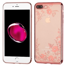 Rose Gold Plating/Secret Garden Diamante Premium Candy Skin Cover