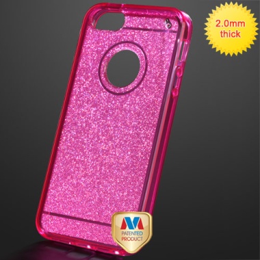 Transparent Hot Pink Sheer Glitter Premium Candy Skin Cover