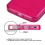 Transparent Hot Pink Sheer Glitter Premium Candy Skin Cover