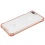 MyBat Sturdy Gummy Cover - Highly Transparent Clear / Transparent Rose Gold