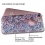 Transparent Clear Purple European Flowers Collection/Transparent Smoke Gummy Cover