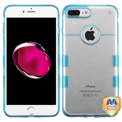 Glassy Transparent Clear/Transparent Baby Blue Gummy Cover