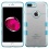 Glassy Transparent Clear/Transparent Baby Blue Gummy Cover