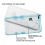 Glassy Transparent Clear/Transparent Baby Blue Gummy Cover