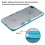 Glassy Transparent Clear/Transparent Baby Blue Gummy Cover