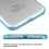 Glassy Transparent Clear/Transparent Baby Blue Gummy Cover