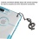 Glassy Transparent Clear/Transparent Baby Blue Gummy Cover