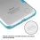 Glassy Transparent Clear/Transparent Baby Blue Gummy Cover