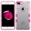 Glassy Transparent Clear/Transparent Hot Pink Gummy Cover