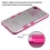 Glassy Transparent Clear/Transparent Hot Pink Gummy Cover