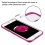 Glassy Transparent Clear/Transparent Hot Pink Gummy Cover