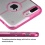 Glassy Transparent Clear/Transparent Hot Pink Gummy Cover