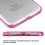 Glassy Transparent Clear/Transparent Hot Pink Gummy Cover