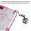 Glassy Transparent Clear/Transparent Hot Pink Gummy Cover