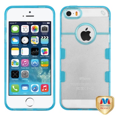 Glassy Transparent Clear/Transparent Baby Blue Gummy Cover