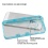 Glassy Transparent Clear/Transparent Baby Blue Gummy Cover