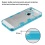 Glassy Transparent Clear/Transparent Baby Blue Gummy Cover