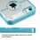 Glassy Transparent Clear/Transparent Baby Blue Gummy Cover