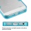 Glassy Transparent Clear/Transparent Baby Blue Gummy Cover